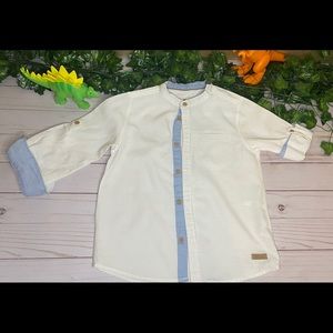 Boys white button down - 4T
